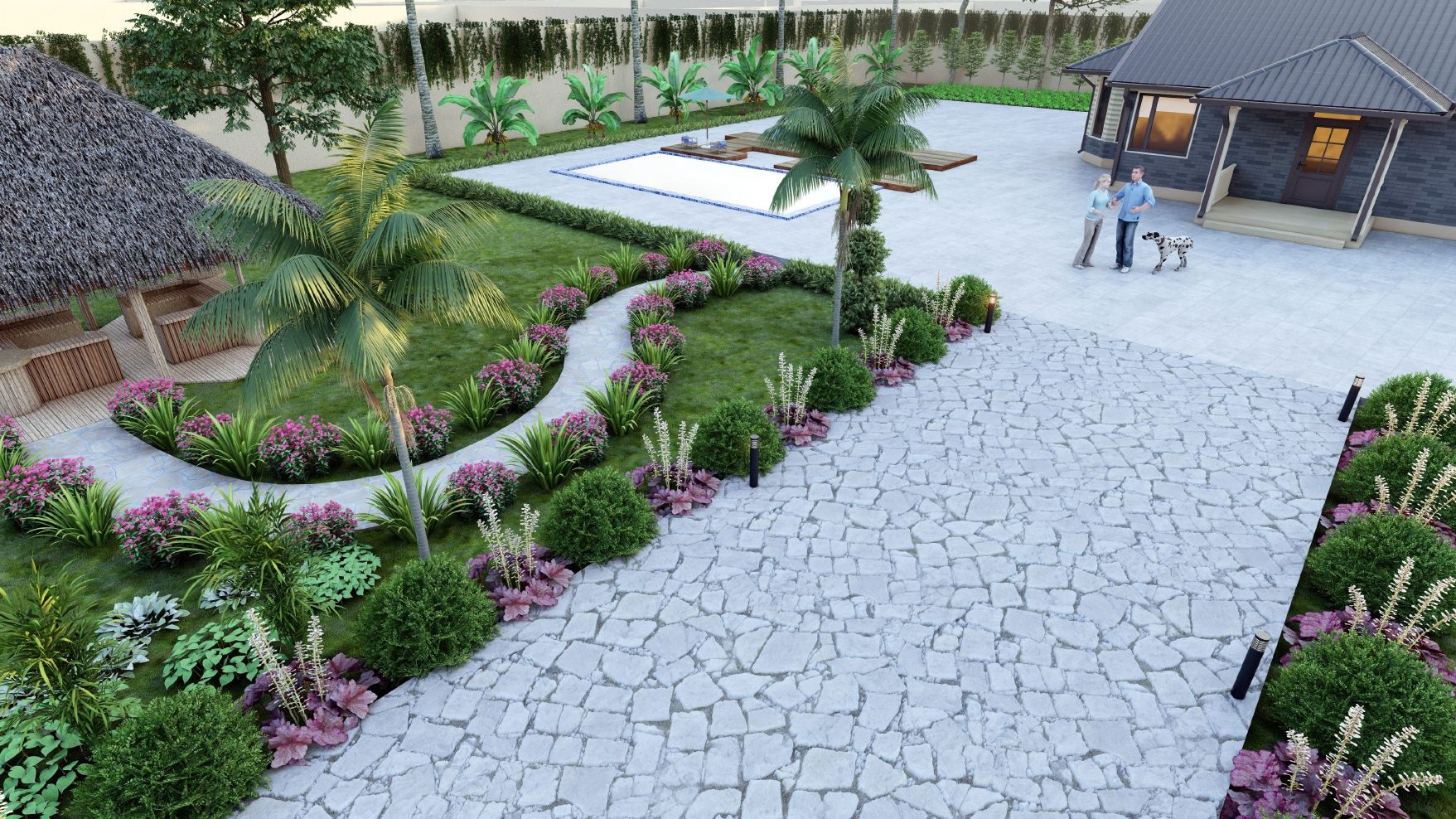 3D Villa Garden