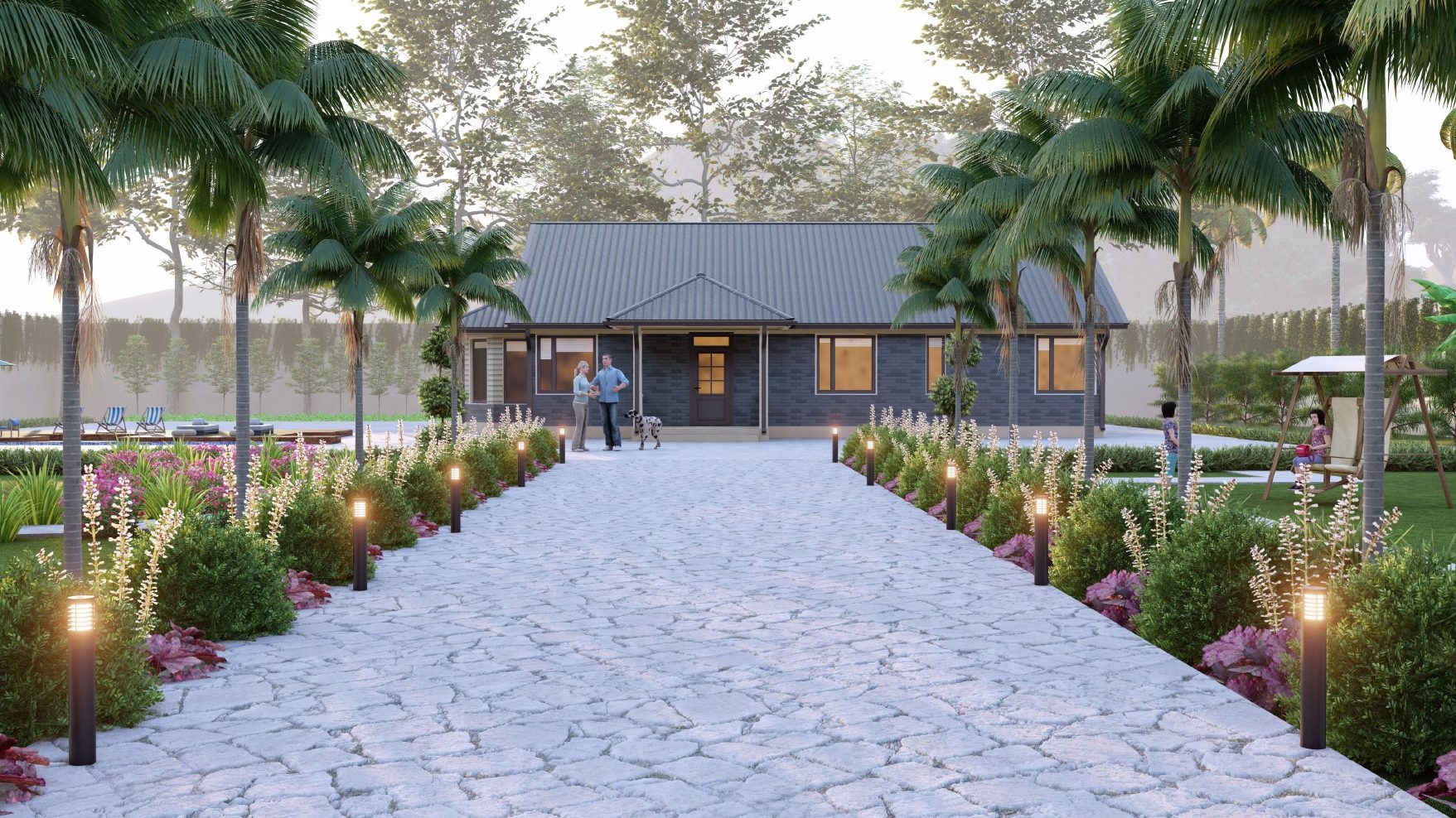 3D Villa Elevation